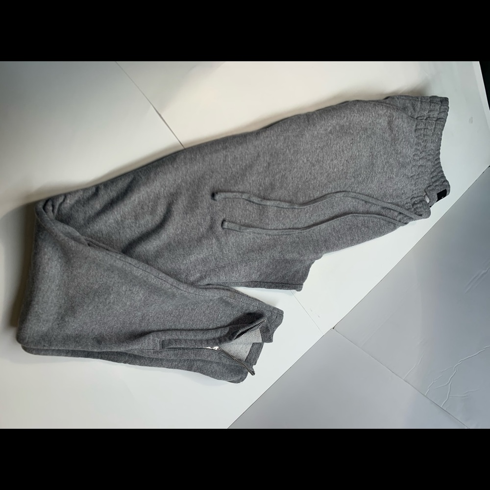 Pacsun Grey Joggers W Zipper Hem